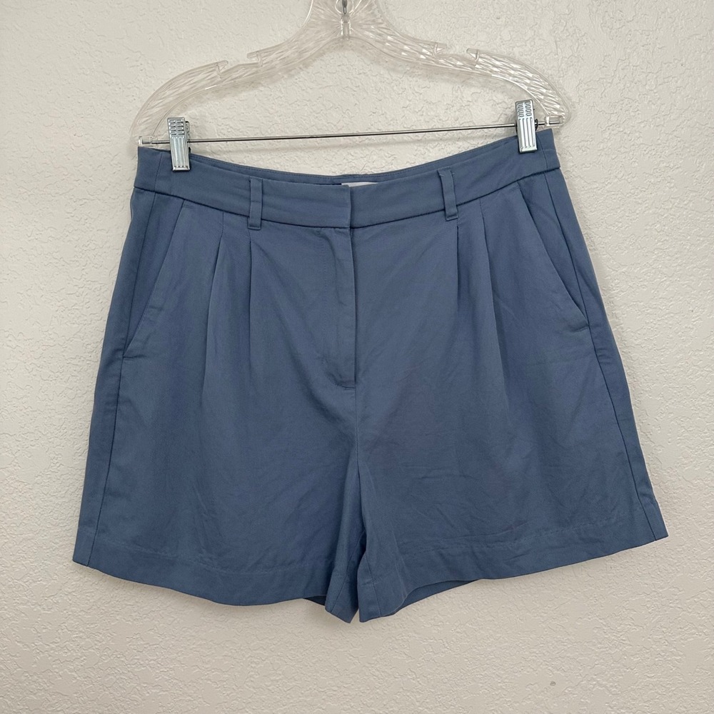 Old‎ Navy Y2K Pleated Shorts Womens Medium Blue Extra High-Rise Vacation Outfits